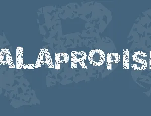 Malapropism font