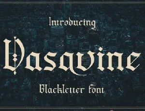 Vasavine font