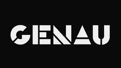 Genau Display font