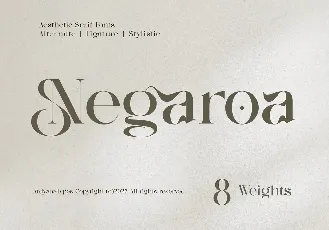 Negaroa font