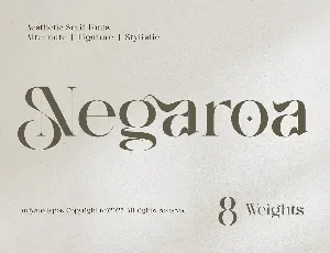 Negaroa font