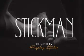 Stickman Display font