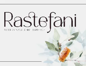 Rastefani font