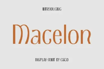 Macelon font