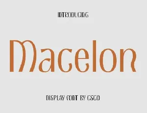 Macelon font