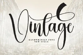 Vintage Calligraphy Typeface font