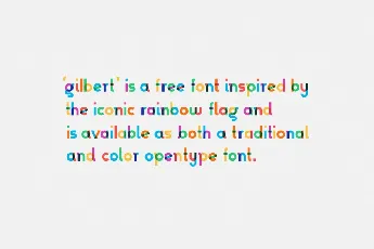 Gilbert Free font