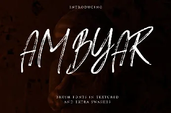 Ambyar Brush font