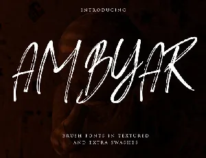 Ambyar Brush font