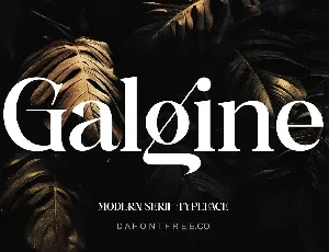 Galgine font