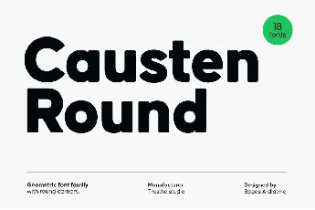 Causten Round font