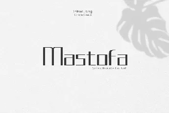 Mastofa font