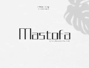 Mastofa font