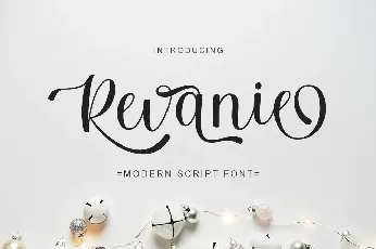 Revanie script font