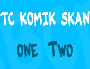 VTC Komik Skans font