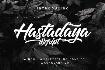 Hastadaya font