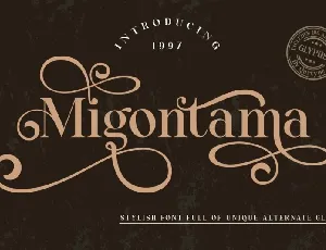 Migontama font