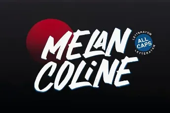 Melancoline Brush font