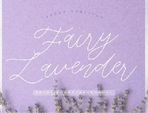 Fairy Lavender Monoline Handdraw font