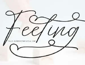 Feeling Script font