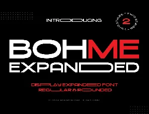 Bohme Expanded font