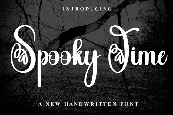 Spooky Time Script font