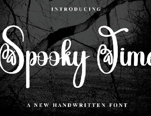 Spooky Time Script font