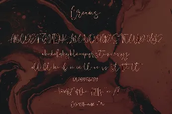 Creams Handwritten Script font