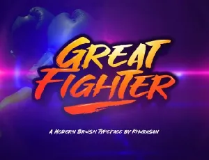 Great Fighter Brush font