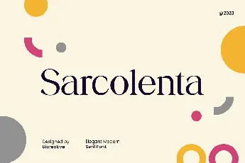 Sarcolenta font