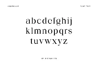 Sarcolenta font