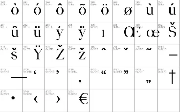 Sarcolenta font