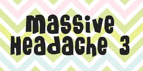 Massive Headache 3 font