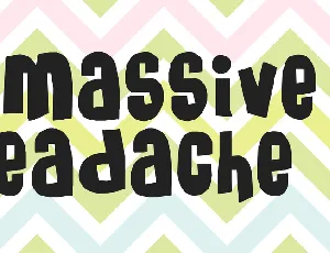 Massive Headache 3 font