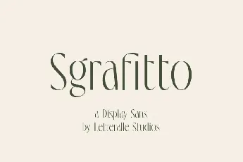 Sgrafitto font