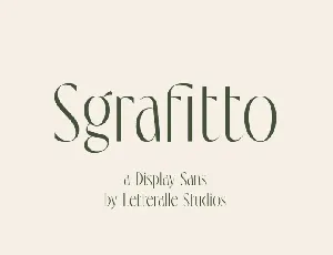 Sgrafitto font