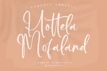 Hottela Mofaland font