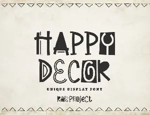 Happy Decor font