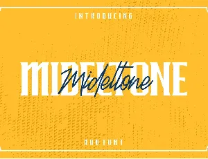 Mideltone Duo font