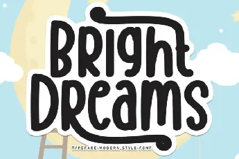 Bright Dreams Display font