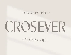 Crosever font