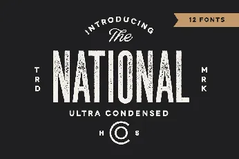 The National font