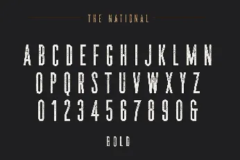 The National font