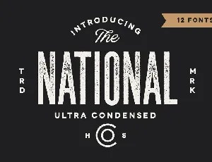 The National font