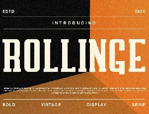 Rollinge font