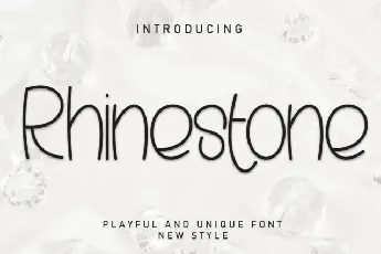 Rhinestone Display font