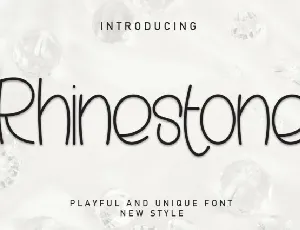 Rhinestone Display font