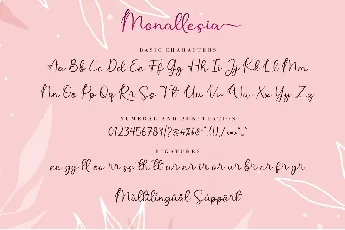 Monallesia font