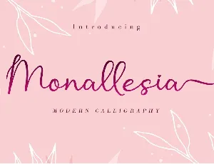 Monallesia font