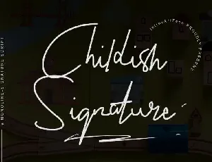 Childish font